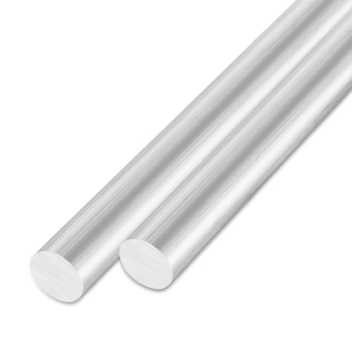 Image of 5PCS Solid Aluminum Rod 20mm x 406mm, Long 16 inch Dia 25 /32 inch Aluminum Round Stock, 6061 T6 Aluminum Round Bar for Industry Construction, DIY Crafts, New Lathe Bar