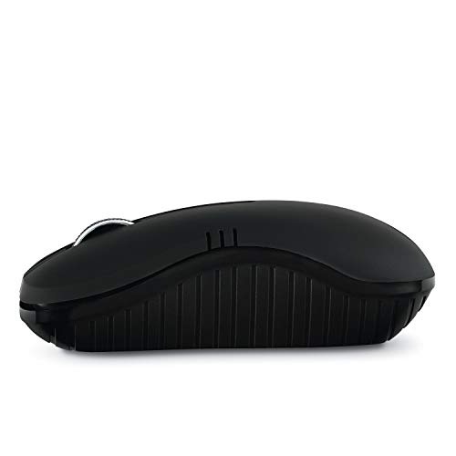 Image of Verbatim Wireless Notebook Optical Mouse, Commuter Series - Matte Black | 2.4 GHz wireless with 1200 DPI and nano receiver for laptops, desktops and travel