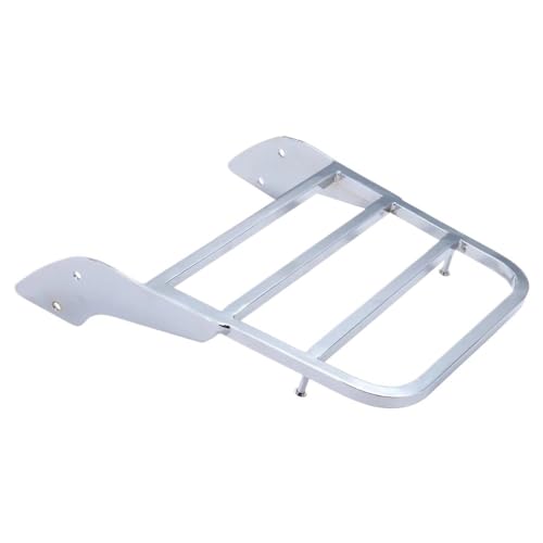 Porte-bagages arrière chromé avec sissy bar pour moto Shadow Steed VLX 600