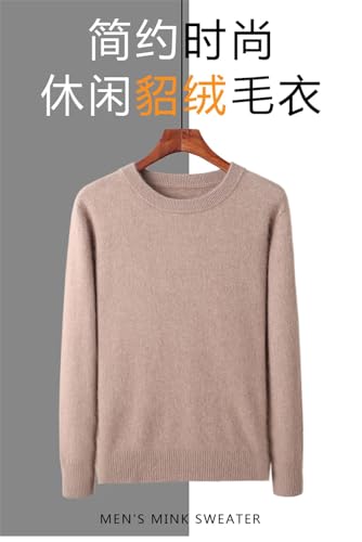 Men's Round Neck Pullover Slim Fit Wool Sweater Casual Long Sleeve Knitted Pullover Jumper2