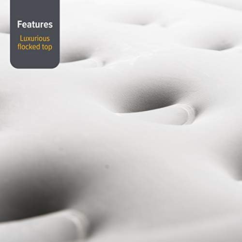 YAWN AIR Bed - Self-inflating Airbed - Great Guest Bed, Camping Mattress - Built-in Pump & Headboard - Grey Fabric Material - Available in UK Single, Double and King - King Size