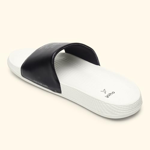 Image of YOHO Sliders for Men | Comfortable and Lightweight Slides | WB Cartoon & Comic Characters: Batman,Superman,Tom & Jerry,Rick & Morty,Big Bang Theory, Friends and Scooby Doo for Boys