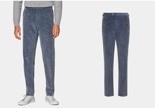 Men's Corduroy Suit Peak Lapel Two Pieces Double Breasted Buttons Jacket and Pants for Casual3