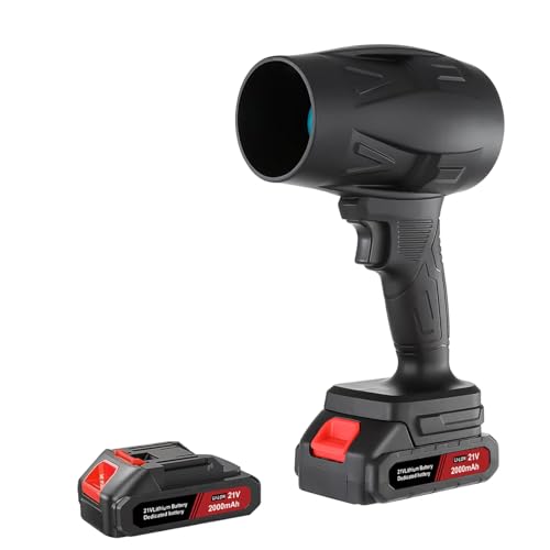 Small Cordless Leaf Blower,130000RPM Handheld Electric Dust Blower, Mini Jet Dry Blower Fan with 2 Battery,for Computer Keyboard,Outdoors,Car,Home