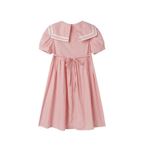 Mud Kingdom Girls Nautical Dress Sailor Collar Short Sleeve Summer School Uniform Size 4-142