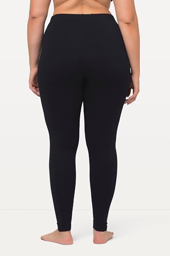 Ulla Popken Leggings Di Cotone Con Cintura Completamente Elastica Leggings Donna, Blu Nero, 36W / 32L - 5