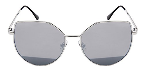 Fashionista Cateye Sunnies with Flat Colored Lens 3143-FLREV-2(S.wm)2