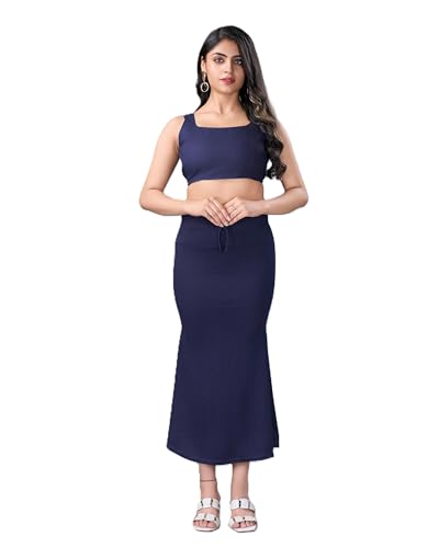 Image of LADLA FASHION] Women's Saree Shapewear - Mermaid Cut Saree Shaper Petticoat with Side Slit,