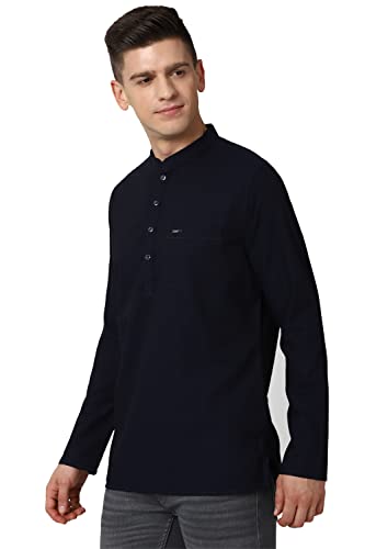 Image of Peter England Men's Cotton Regular Fit Regular Kurta