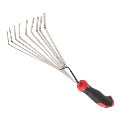 Gartenhandscharke, Kurzmetall -Bodenpilz -Handbuch, Unkraut -Gartenwerkzeug, Gefertigt, Um Zuletzt, Palmenanpassung, 37x13x3,5 cm Für Pflanzen, Rasen, Hof, Hof