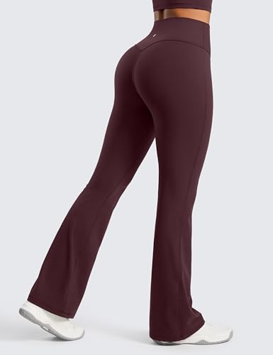 Image of CRZ YOGA Secretsculpt Flare Leggings 31 inch | Booty Scrunch Butt, Butterlift, Buttery Soft, Moderate Compression, Workout, Casual, No Front Seam, High Waist, for Women