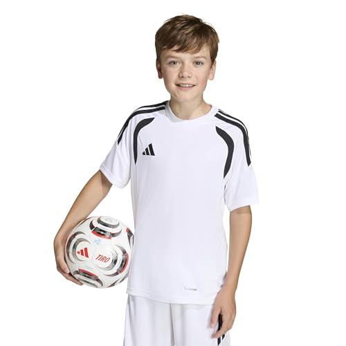Maillot technique blanc adidas Tiro26 League en tissu respirant pour junior 3-4 ans