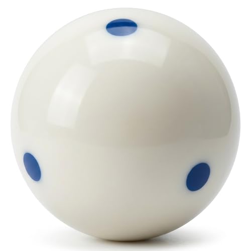 Iszy Billiards 3 Dots - Spot Pool - Billiard Practice Training Cue Ball 6 oz - 2 1/4 Blue