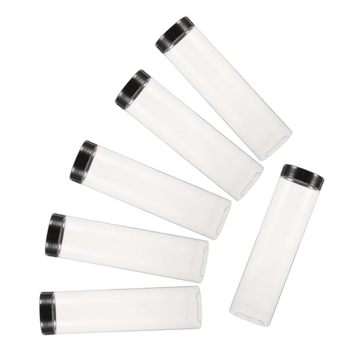 PartyKindom 6pcs Juice Storage Bottles Plastic Drink Bottles Leakproof Cap for Juice and Smoothies for Cold Brew Tea
