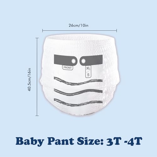Image of Minime Baby Training Pants - Size 3T-4T (28-39 lbs), 60 Count, Premium Hypoallergenic Training Underwear, Fragrance Free Disposable Baby Diaper Pants