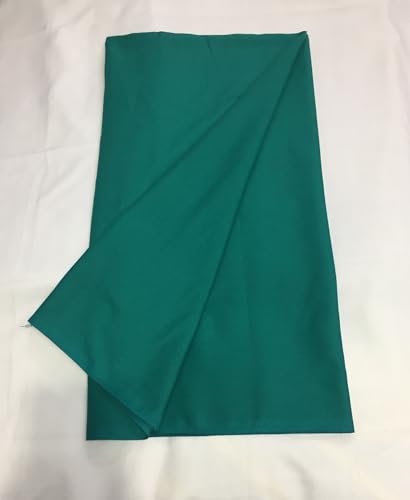 Image of BKRKJ Women's Lizibizi Cotton Unstitched Dress Material Plain Fabric by Meter for Sewing Suit,Salwar,Blouse,Shirt,Kurta,Pyjama,Pathani,Kameez,Chudidar,Patiyala (Rama Green 15, 2 Meter)