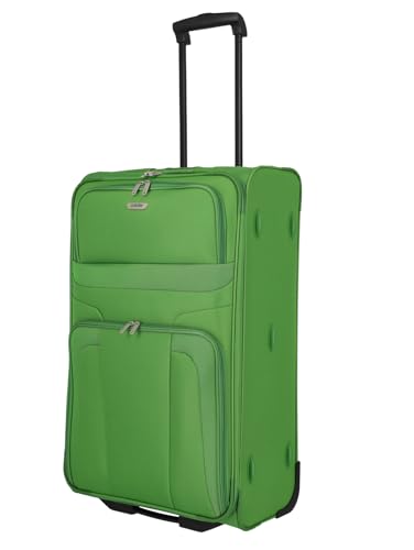 paklite Maleta de Viaje con 2 Ruedas, Maleta Grande con Ruedas, Orlando, Carrito clásico de Carcasa Blanda con diseño Atemporal, 73 cm, 80 litros