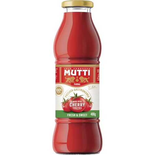 Image of Mutti Parma Passata Gastronomia Cherry Tomato Puree • Italian Cherry Tomatoes • Fresh & Sweet, 14.11 oz ℮ 400 g
