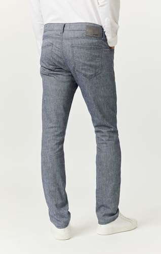 Mavi Men's Jake Mid Rise Skinny Leg Pants, Indigo Linen, 33 x 323