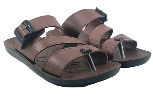 Image of FLITE PUG156 Men's PU Leather Slippers | Comfortable & Stylish Gents Slippers for Daily Use | Lightweight & Durable Slip-On Footwear