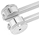Stimmgabel Hammer Set, Stimmgabel Set aus Aluminiumlegierung 128 256 512 Hz Stimmgabeln Instrument Angebot Genaue Frequenzgang für Heimmeditation oder Yoga, Violine Gitarren Tuner Geräte (Silber)