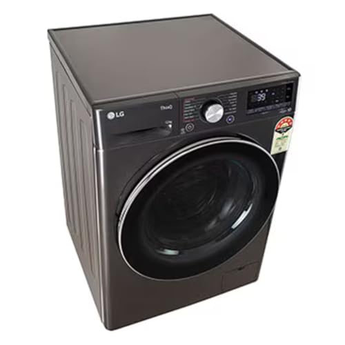 Image of LG 12 Kg 5 Star AI Direct Drive Fully Automatic Front Load Washing Machine (FHP1412Z9B, Platinum Black, TurboWash 360, Steam, Wi-Fi,)