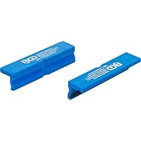 Mâchoires De Protection Pour Étau 100mm - Aluminium Anodisé Avec Aimants Puissants - 2 Parties Avec Prismes Pour Pièces Rondes