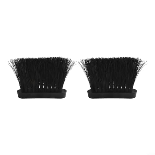 Gdfnmogo 2 cepillos para chimenea, cerdas oblongas de palma de coco, cepillos de limpieza de chimenea, para estufa de leña, polvo de coche (L)