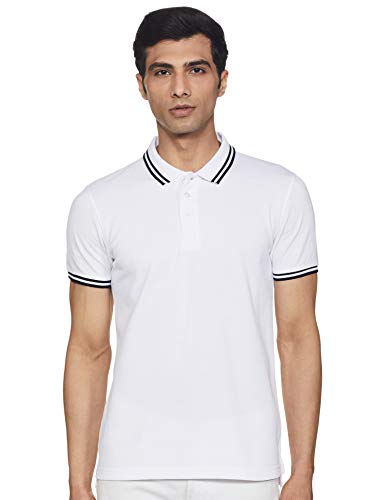 Image of Amazon Brand - Symbol Men's Cotton Rich Solid Polo Tshirt | Collar Tshirts | Half Sleeves | Plain-Regular Fit (Available in Plus Sizes and Combo Pack of 2)