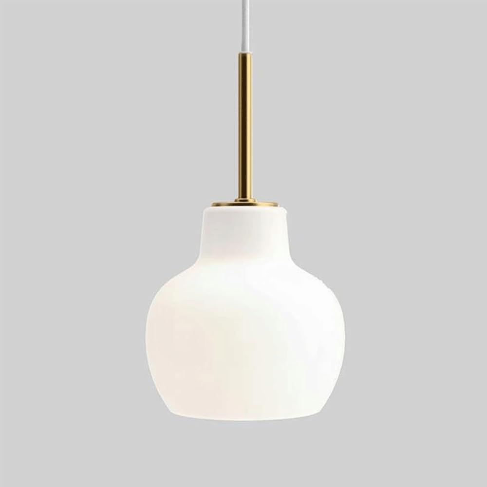 Lámpara colgante de cristal de calabaza E27 para dormitorio vintage
