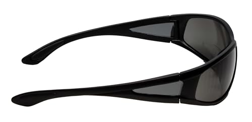 Image of Calabria PC7331BF-AP Polarized BiFocal Reading Sunglasses Men Women - Wrap Around Sports Frame | UV Protection Polarized Lens