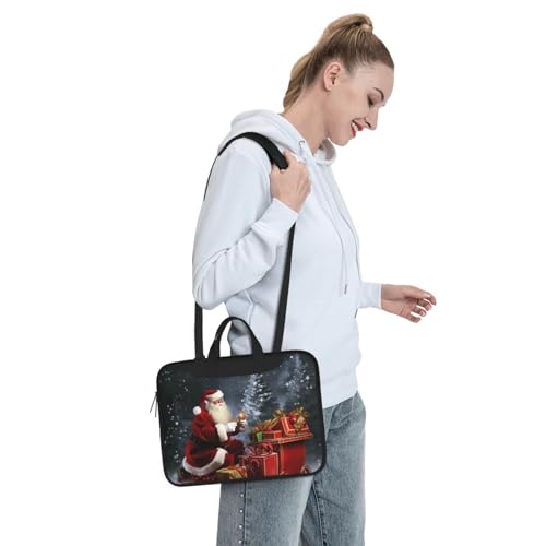 Bolso para portátil Merry Christmas unisex negro miniatura 7