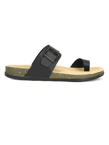 Image of Men Thumb Style Slippers | Ethnic Slip-On Sandals | Traditional Footwear | Comfortable Rubber Sole Chappals | Casual Slippers for Men