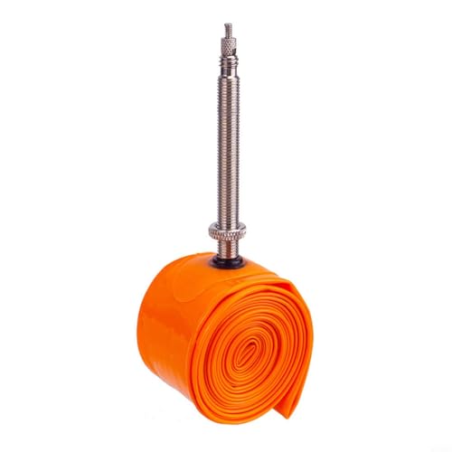CashMuch Tubo interior para bicicleta de carretera 700C x 20-32C ultraligero 35g compatible con ruedas de 28 pulgadas FV45mm válvula para naranja paquete individual (1 pieza FV45)