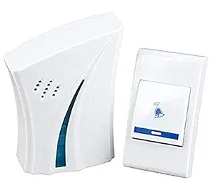 CLEMATIS Wireless Doorbell Over 100 Feet Range | Multiple Ringtones Receiver Transmitter, Easy Install, Door Bell for Home, Office, Hospital (Multicolor)