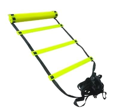 K.G. Ente. Speed Agility Ladder for Football Training, Soccer, Cricket, Fitness Workout Ladder Equipment for Kids & Adults, Adjustable Footwork Training Ladder for Speed Coordination Drills-image-43