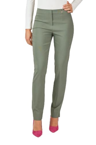 Pantalon taille haute femme idéal pour le bureau et les sorties en tissu bengaline stretch