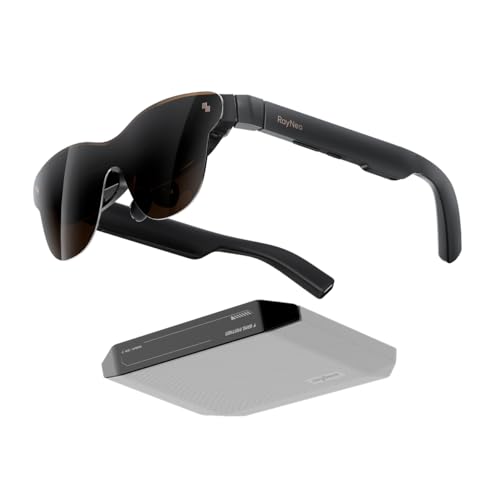 Image of RayNeo Air 3s Pro AR Glasses & JoyDock Bundle - 201'' 1200 Nits 120Hz HueView 2.0 Video Display Glasses