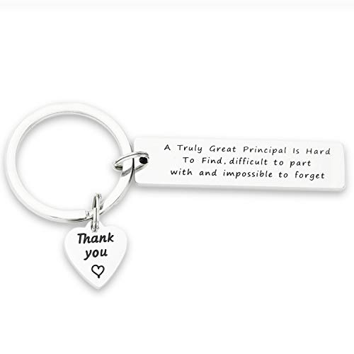 Kivosliviz School Principal Gifts Thank You Keychain for Assistant Principal A Truly Great Principal is Hard to Find