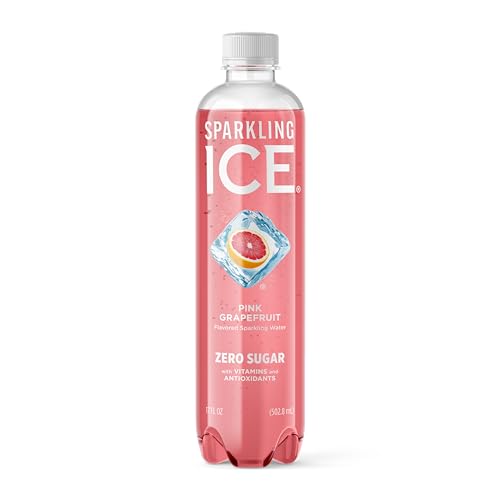Image of Sparkling Ice, Pink Grapefruit Sparkling Water, Zero Sugar Flavored Water, with Antioxidants and Vitamins, 17 fl oz Bottle
