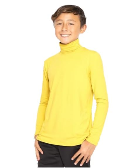 Kaynee, Long Sleeve Turtleneck Shirt, Yellow, Youth, X-Large2