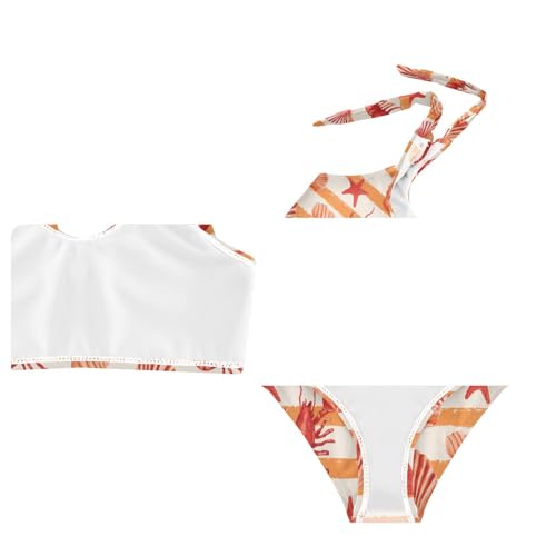 Image of Boccsty Summer Girls Swimsuits Kids Bikini Sets 2 Pcs Bathing Suit for 3T-12T