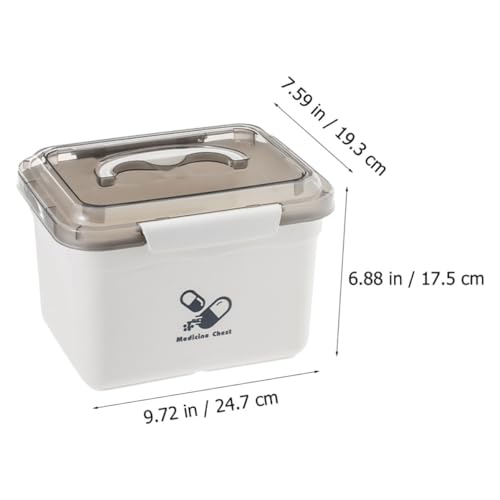 Caja de medicamentos para casa con doble capa y protección resistente a la humedad 4