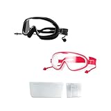 1 -- 【Diseño de moda】 Nuestras gafas de natación para adultos tienen un diseño moderno y elegante, perfecto para hombres y mujeres. Si eres un nadador profesional o simplemente quieres divertirte en la piscina, nuestras gafas de natación complementarán tu estilo y te brindarán la mejor experiencia de natación.