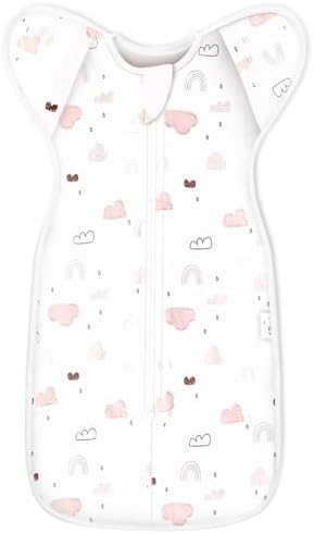 Saco de dormir de transição para bebês - cueiros de braços para m...