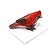 Little Critterz Bird Cardinal Louis - Red Home Decor Birthday Gift Miniature Porcelain Figurine