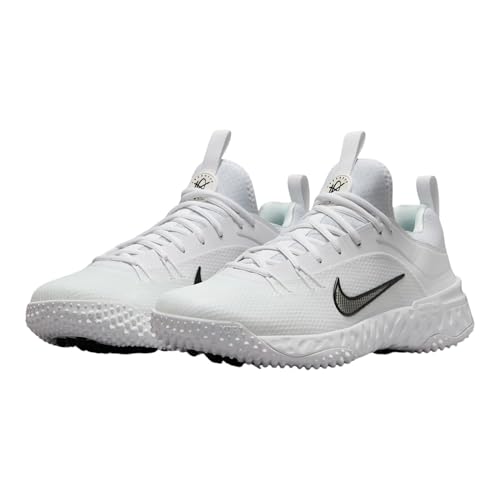 Nike Huarache 9 Elite Turf - Zapatos de lacrosse para hombre, blanco/blanco/negro , 38 EU Nike Huarache 9 Elite Turf - Zapatos de lacrosse para hombre, blanco/blanco/negro , 38 EU