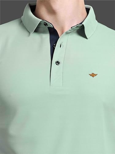 Image of STELLERS Men's Premium Polo T-Shirt Wrinkle Free Quick Dry Soft and Feather Touch Feel Regular Fit