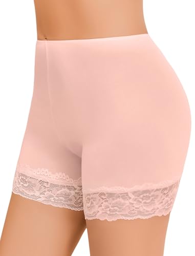 Image of Avidlove Women's Under Shorts for Dresses Seamless Anti Chafe Underwear Smooth Boyshorts Lace Slip Shorts for Women