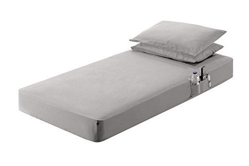 Naptime Jakes Cab Solutions 35x79 Set of Bed Sheets Color Platinum Silver
